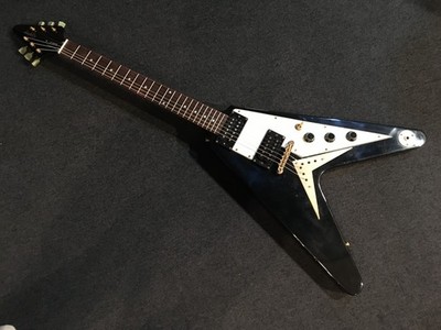 No.110822 RARE Epiphone FV BLK Very good condition Maintained