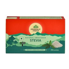 Organic India Stevia Sweetener 25 Sachets – Natural Zero Calorie Sugar