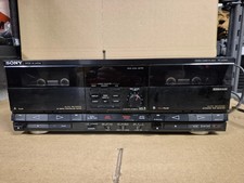 Sony TC-V715T Vintage Hi-Fi Stereo Twin Cassette Deck spares or repairs