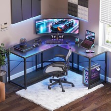 Casacomoda Computer Desk L Shaped, 51 Inch Reversible L Shaped Desk, Gaming