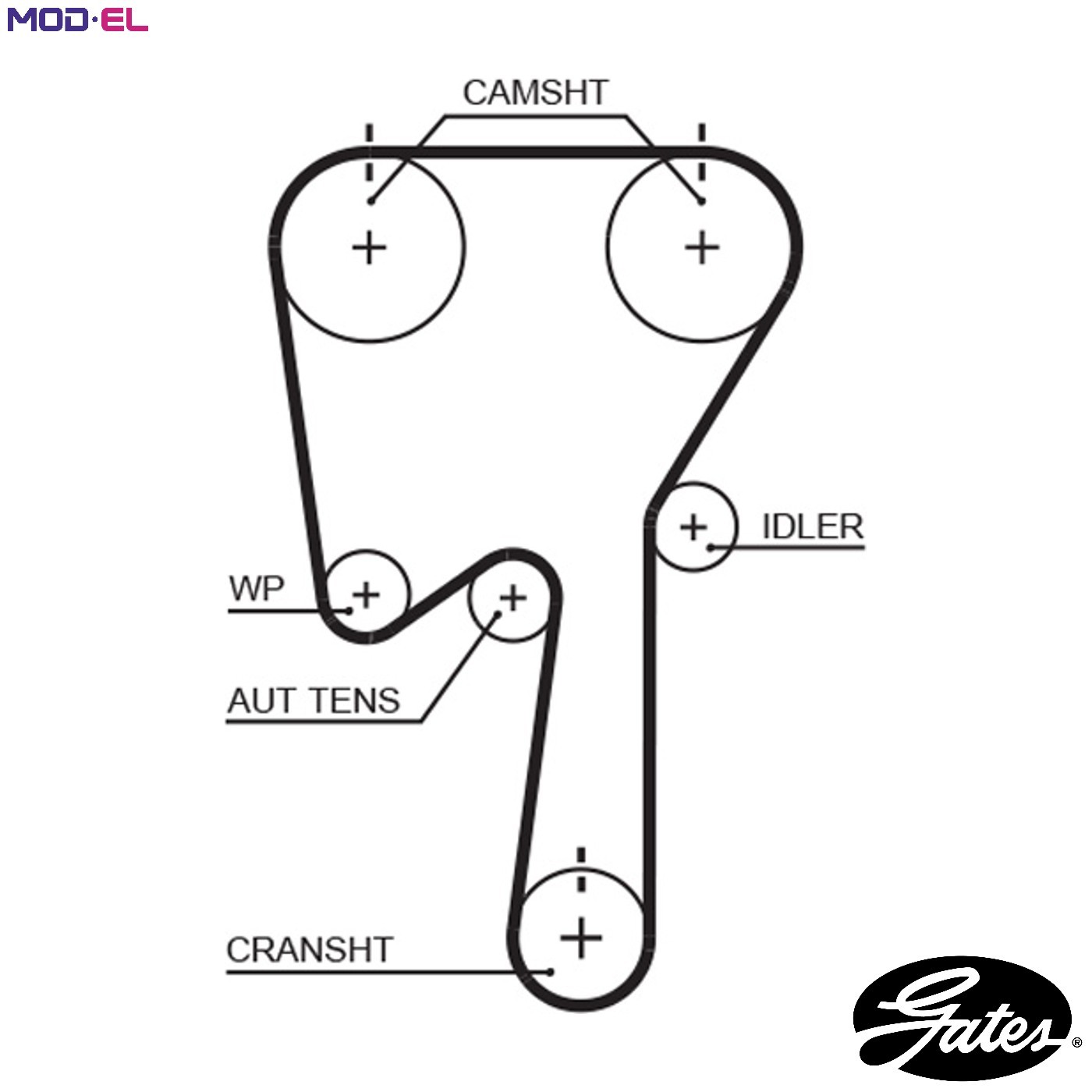 Timing Belt fits FORD FOCUS 2.5 05 to 11 Gates 1388494 6G9N6K288AA Quality New - Image 13