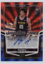2024-25 Donruss Signature Series Holo Red & Blue Laser 22/25 PJ Hall Auto 0z9a