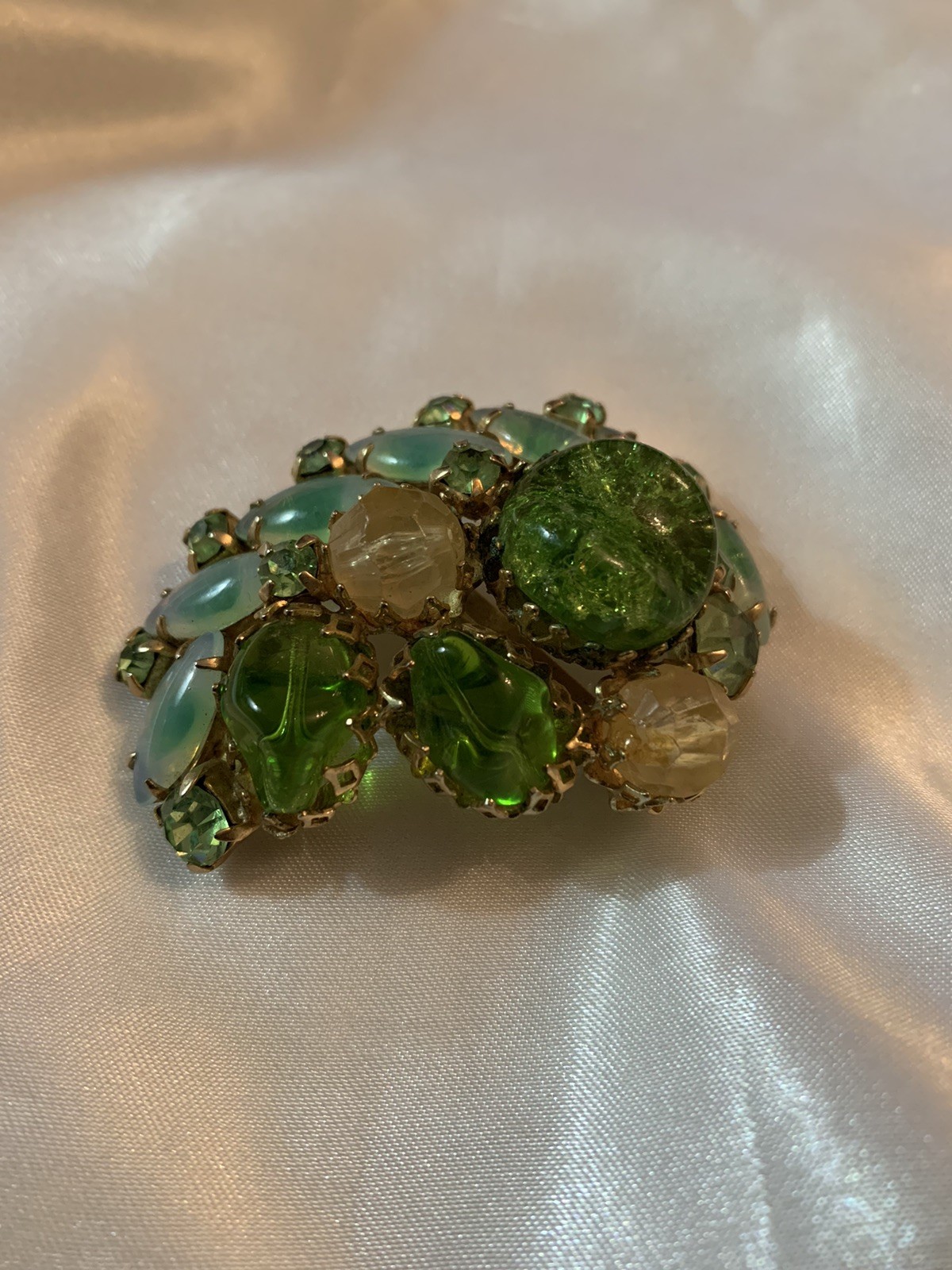 Large Exceptional Vintage Translucent Iridescent … - image 3