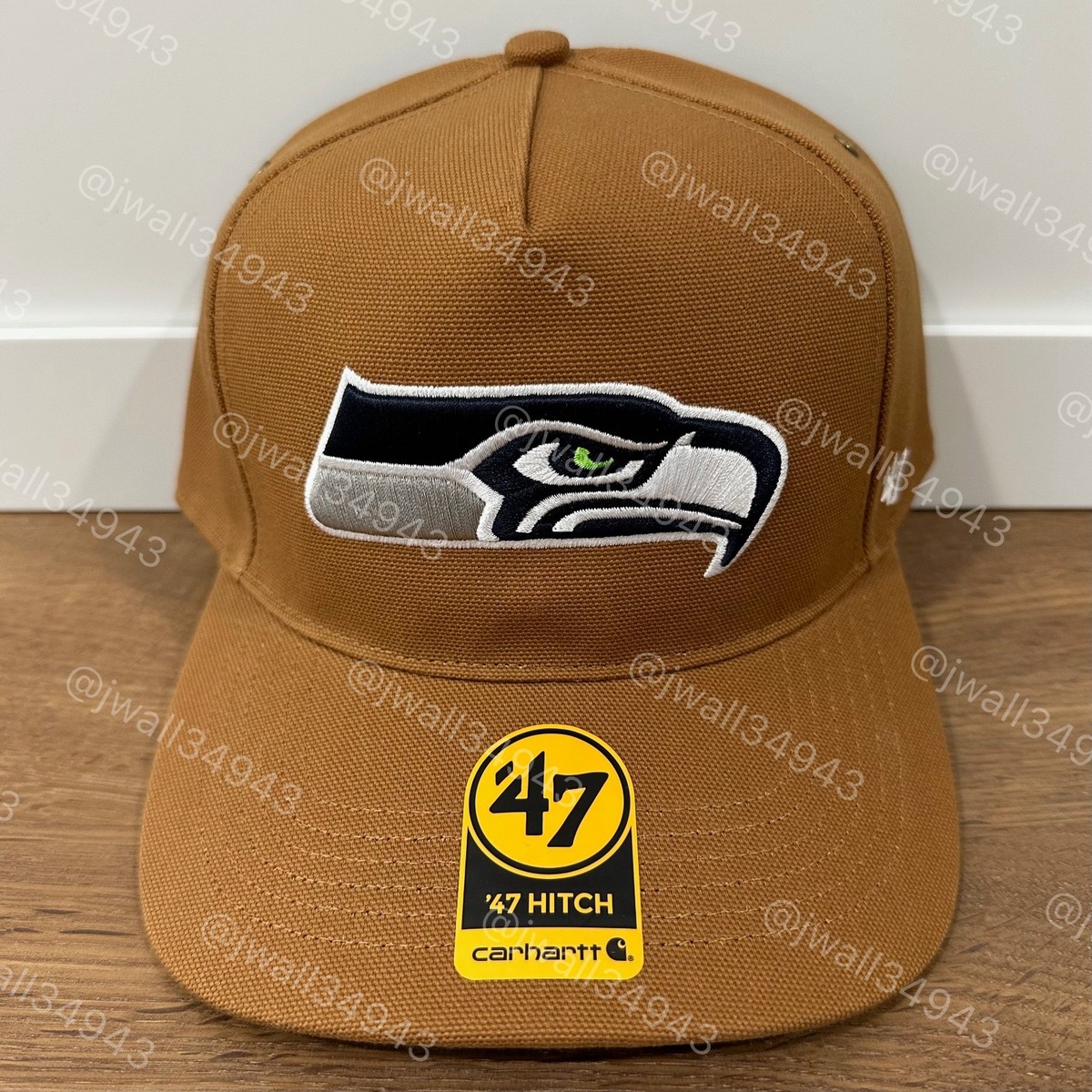 Seattle Seahawks Carhartt x '47 Hitch Adjustable Snapback Hat Mens