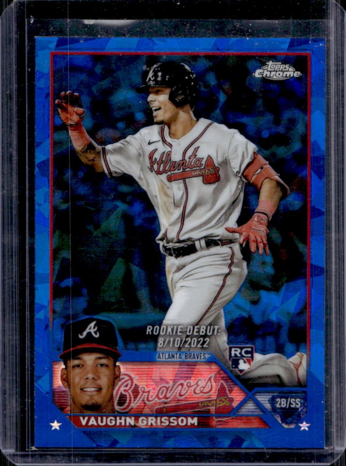 2023 Topps Chrome Update Sapphire Vaughn Grissom RC Rookie #USCS44 Braves