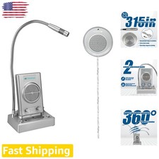 TW102 Dual Window Intercom - High Power, 8M Cable, Clear Sound, Wireless Mic