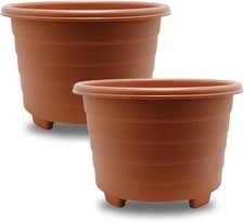 Plastic Plant Pots – Indoor Plant Pot for Home & Office Decor, Large Plant Pots