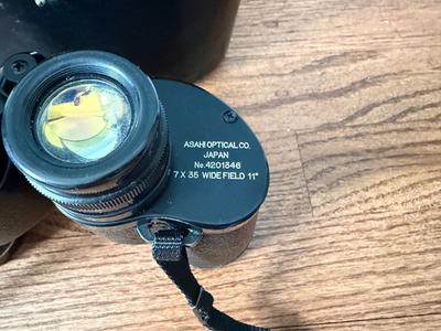 Vintage Asahi Pentax Binoculars-Coated Optics 7x35 Wide Field 11
