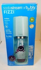 SODASTREAM Fizzi SPT-001 Sparkling Water Soda Maker Machine Icy Blue & 2 Bottles