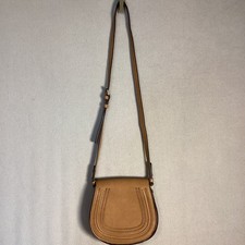 Kelly  Katie Brown Shoulder Bag Gold Hardware Adjustable Strap Crossbody