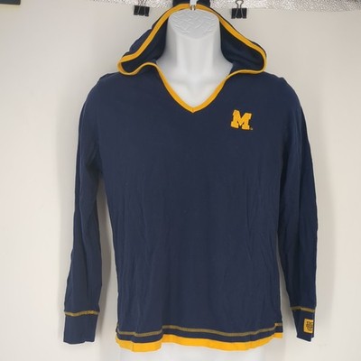 Vintage ESPN University of Michigan Lightweight College Hoodie Shirt Size XL