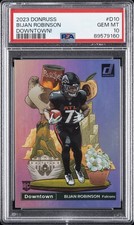 2023 PANINI DONRUSS DOWNTOWN! #D10 BIJAN ROBINSON PSA 10