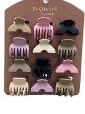 12 Pcs Hair Claw Clips for Women  Girls 3 Styles Hair Accessories Multicolor
