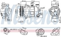 1X Nissens 890607 Kompressor Klimaanlage FüR Vw Audi Skoda Seat Man