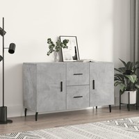Sideboard Betongrau 100X36X60 Cm Holzwerkstoff