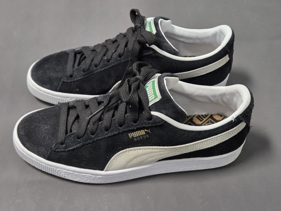 Puma Shoes Women's Size 9 Classic 21 Training Sneakers Black Suede Low Top - Image 2 of 4