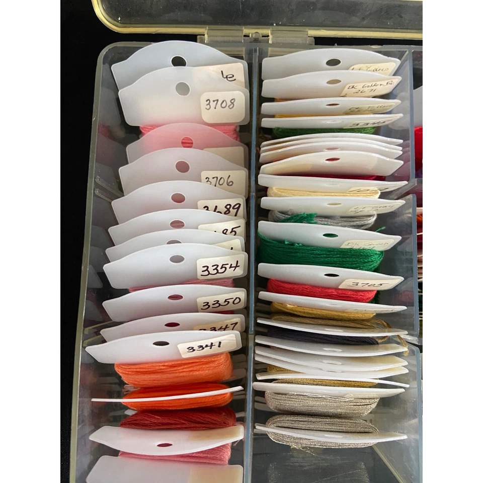 Embroidery Floss Thread Lot Cross Stitch Cotton Multi Color Stranded Skeins Orga - Image 2 of 4