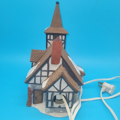 Dickens' Village Series 1992 "Old Michael Church" raro y retirado - sin caja - Imagen 4 de 6