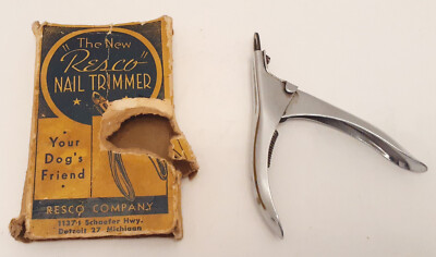 RESCO Dog Nail Trimmer In Box Pet Nail Cutter Vintage  Original First Model  USA