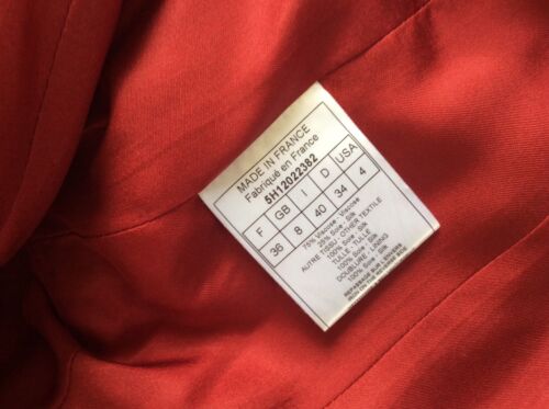 2005 Christian Dior by John Galliano Red Silk-Velvet Double Breasted Jacket - Picture 5 of 13