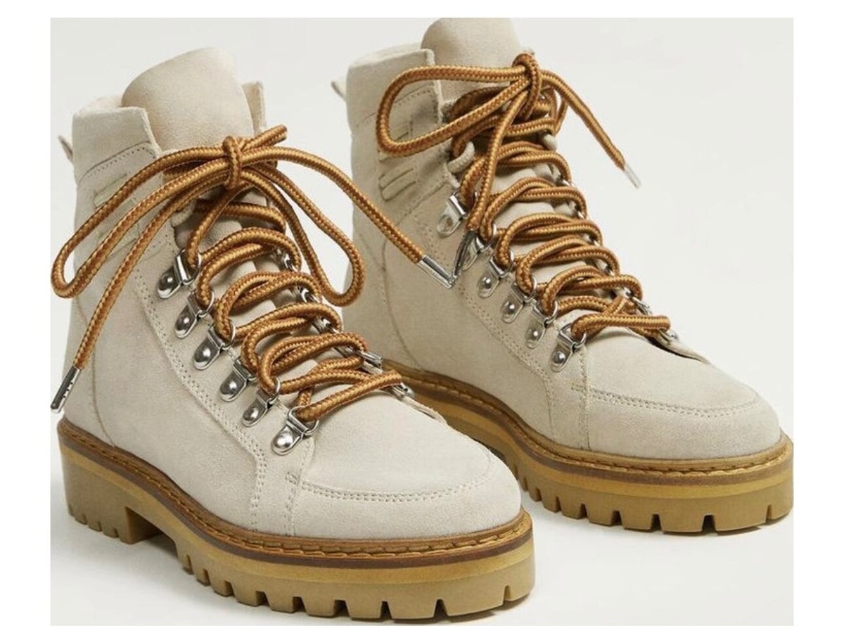 Ankle Boots Mango Suede Shoes MNG Mango Boho Style Fringe Suede