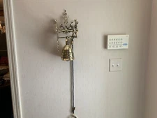 Antique English Victorian Brass Door Bell 