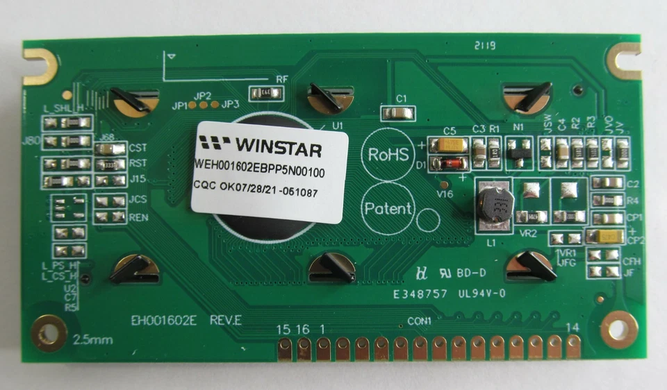 WINSTAR OLED MODULE 16-COLUMN x 2 BLUE ALPHANUMERIC 5V WEH001602E FOR FUELTECH - Image 3 of 4