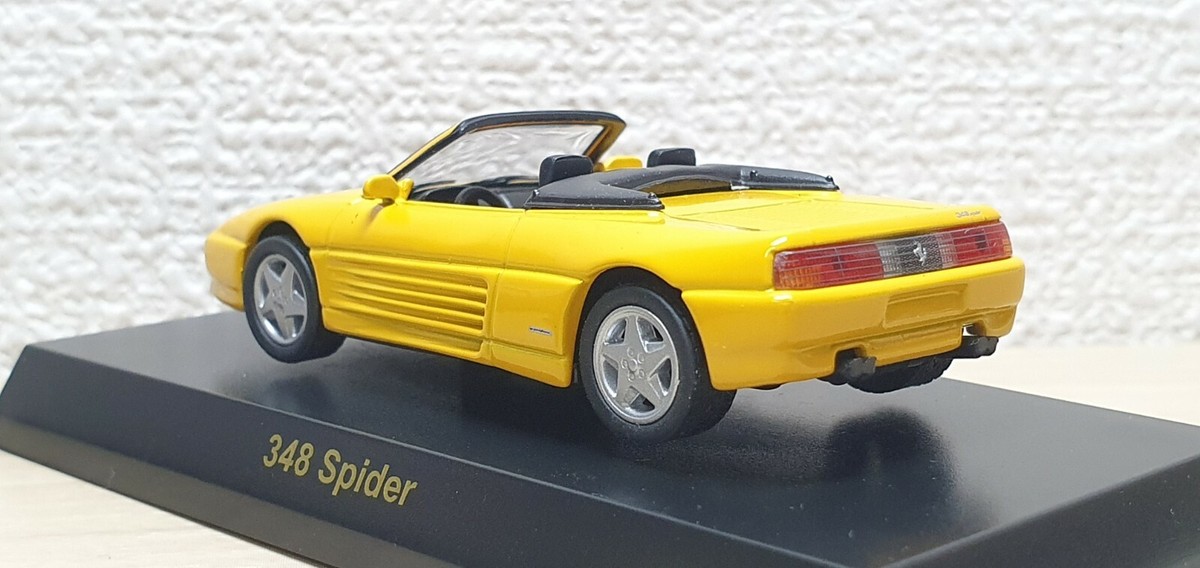 1/64 Kyosho FERRARI 348 SPIDER YELLOW diecast car model | eBay