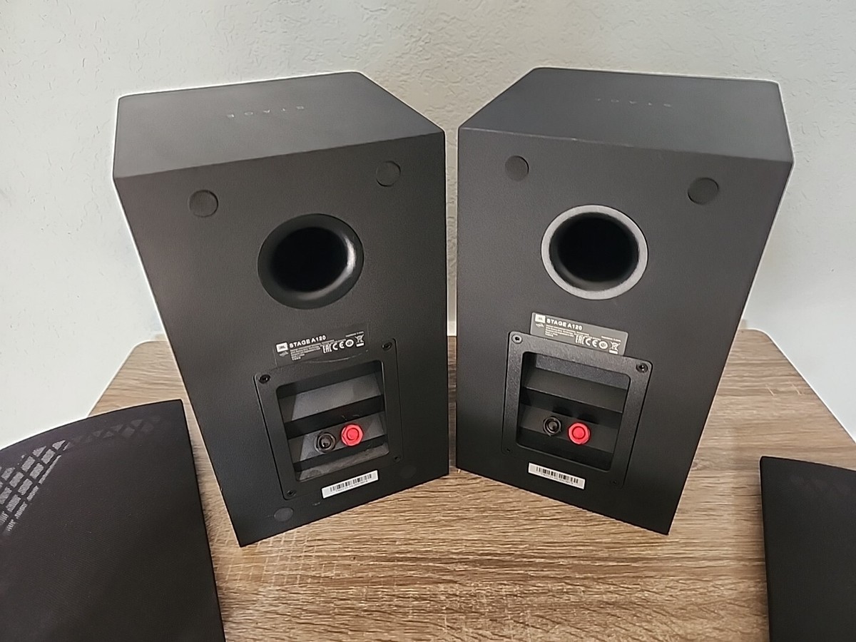 JBL STAGE A120 BLACK Pair Bookshelf Speakers STAGE Series