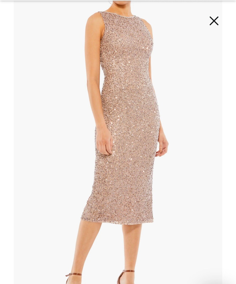 MAC DUGGAL SEQUIN SLEEVELESS COCKTAIL DRESS MAC DUGGAL SEQUIN SLEEVELESS COCKTAIL DRESS