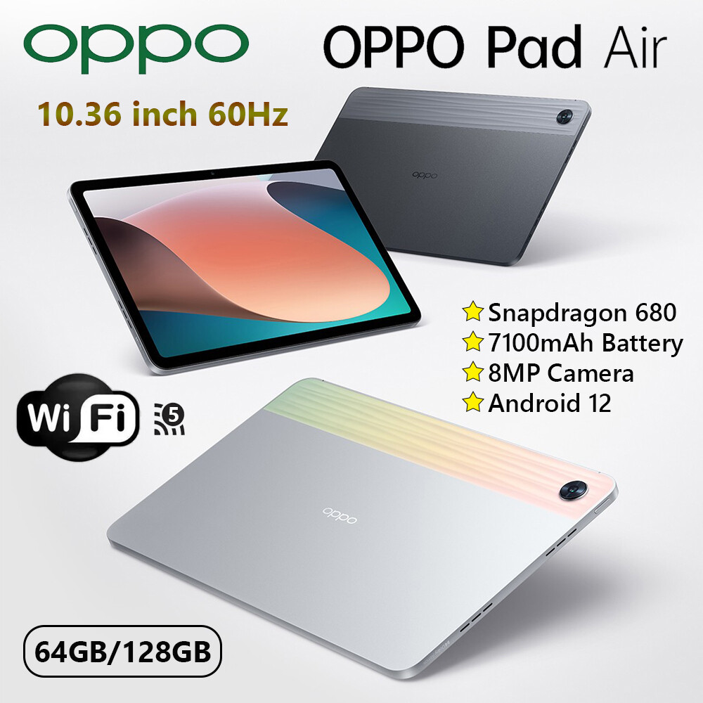 OPPO Pad Air Tablet 6+128GB 10.36'' 60Hz Snapdragon 680 WiFi OPPO Pad Air Tablet 6+128GB 10.36'' 60Hz Snapdragon 680 WiFi