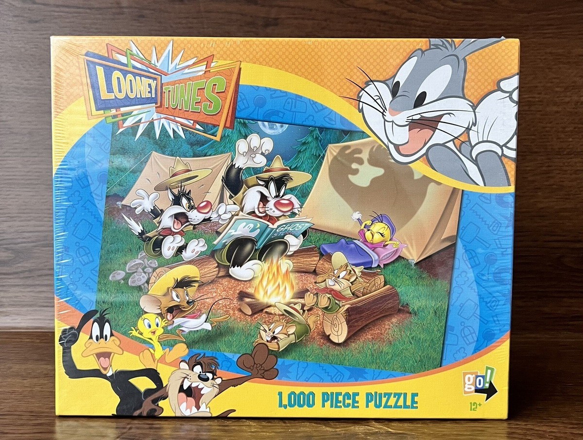 Looney Tunes Characters Camping Theme Puzzle 1000 Pieces Go Games
