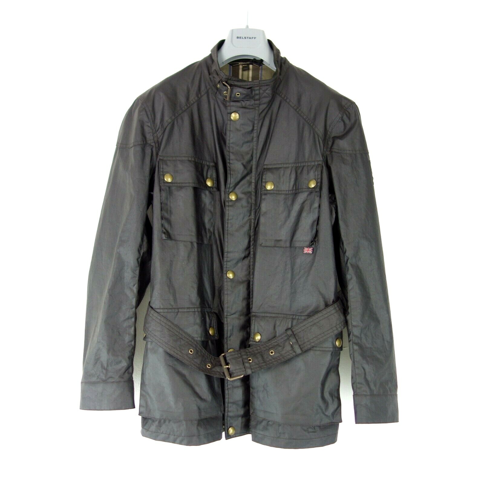 Belstaff Uomo Giubbotto Giacca Cerata Roadmaster 54 Millerain Nuovo