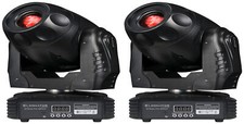  2 American DJ Eliminator Stealth Spot 60 Watt LED DMX Moving Head Spot Lights