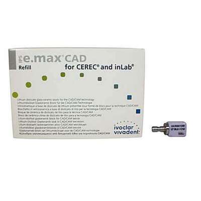 IPS e.max CAD MT(Medium Translucency) ceramic milling Blocks, Shade BL2,size C14