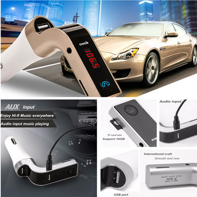 Car MP3 Player Wireless Bluetooth FM Transmitter USB Charger Port AUX for Phone