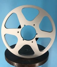 Burlington Recording 1/4"x10.5" SCOTCH SILVER Vintage NAB Metal Reel Silver Box 