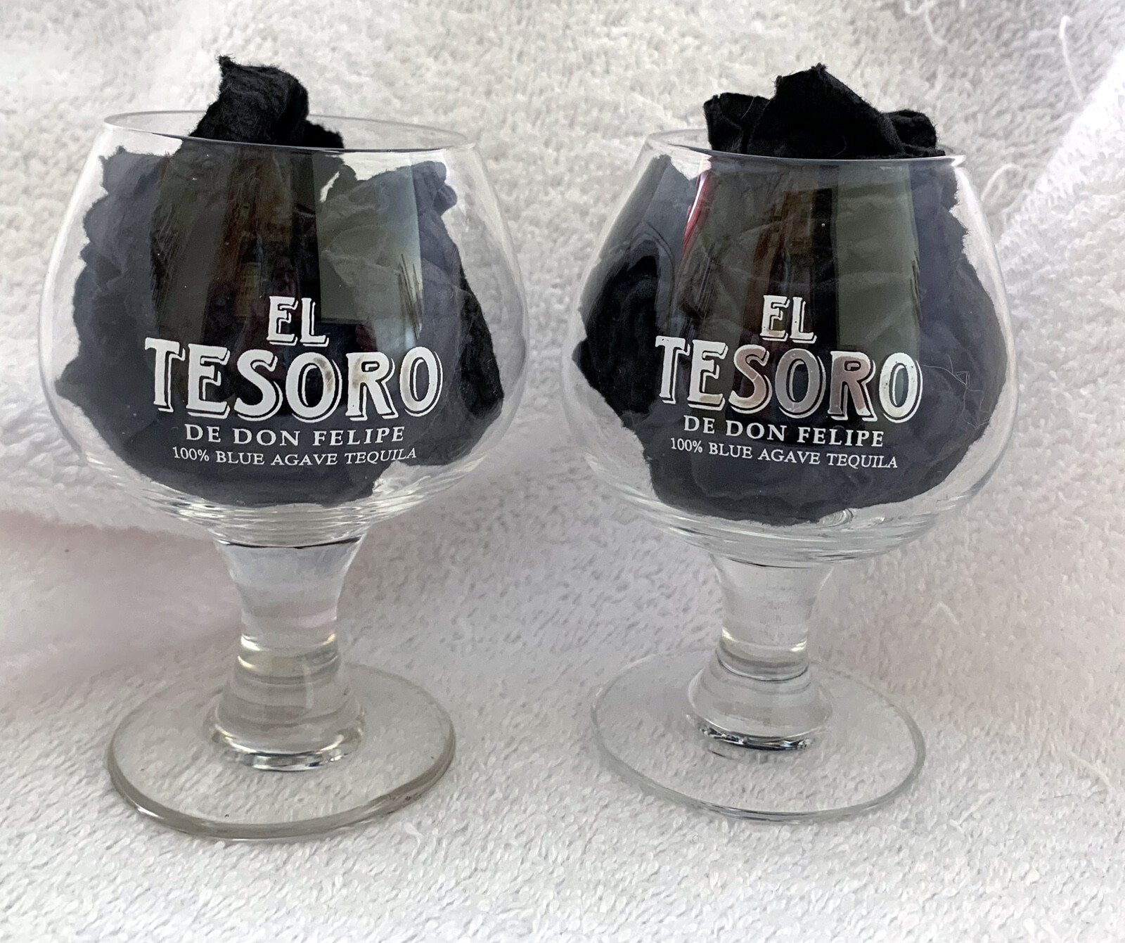 2 New El Tesoro Tequila De Don Felipe 6 oz Stemmed Snifter Cocktail