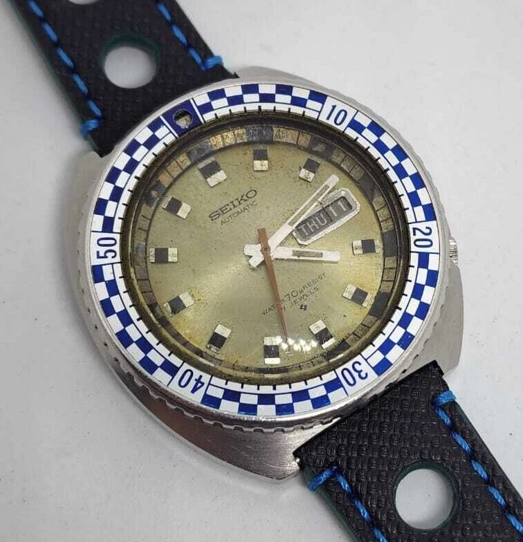 Rare Seiko Rally 6106 7119 Automatic men s watch SEIKOSHA eBay
