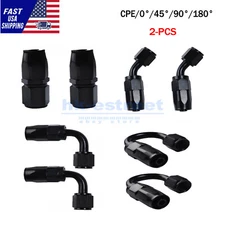 2pcs AN6 AN8 AN10 Swivel Hose End Fitting Adapter For Oil/Fuel/Gas Hose Line CPE