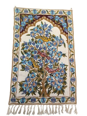 wall hanging tapestry wool Handmade Tree of Life Kashmir Rug
