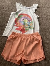 Zara Girls Short Pyjamas Butterfly 5-6 Years 