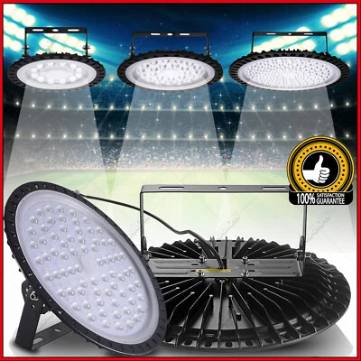 DEPMOG 50W-500W UFO LED Hallenbeleuchtung Deckenstrahler Werkstattleuchte Industrielamp
