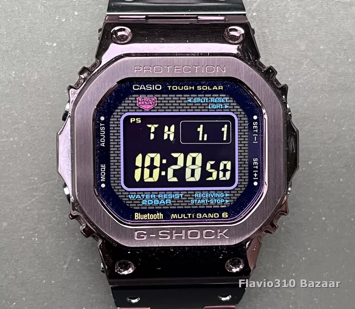 New Casio G-SHOCK GMW-B5000 (3459) Stainless Steel Solar Atomic Bluetooth  (JDM)