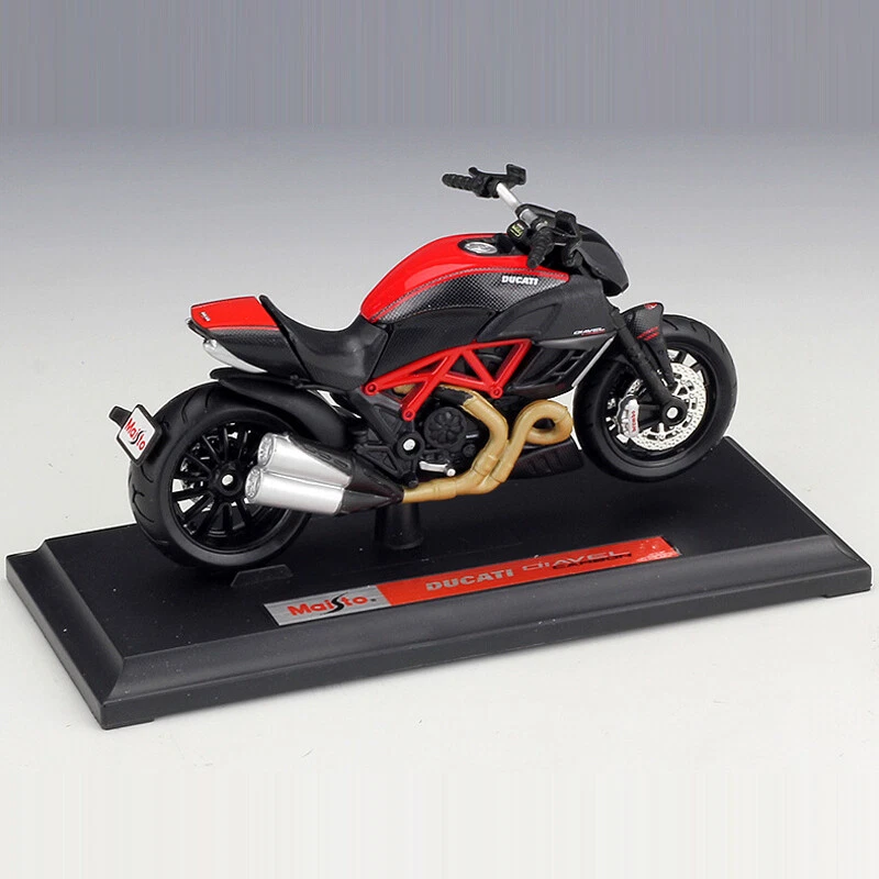 1/18 2013 Ducati Diavel Carbono Moto Modelo Diecast Juguete Motocicletas Regalos Foto 3 de 4
