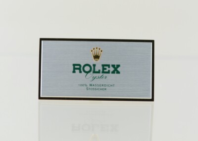 Rolex ''Oyster'' Aufstellschild 8,5x4,5cm 