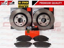 FOR JEEP GRAND CHEROKEE COMMANDER 05-10 CRD FRONT BRAKE DISC DISCS PADS SET