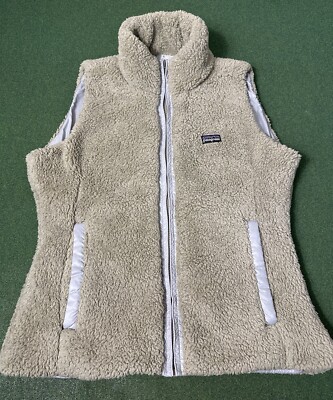 Patagonia Reversible Sherpa Fleece Vest Full Zip • Women’s Small
