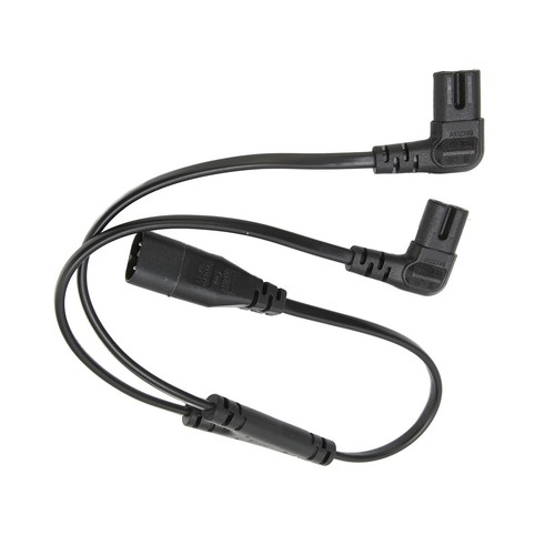 IEC 320 C8 To Dual C7 Y Split Power Cord 1500W IEC Figure 8 Male To 2 Fit - Picture 16 of 22