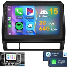 Android 15 Car Stereo Radio CarPlay GPS WiFi 2+64GB For Toyota Tacoma 2005-2013